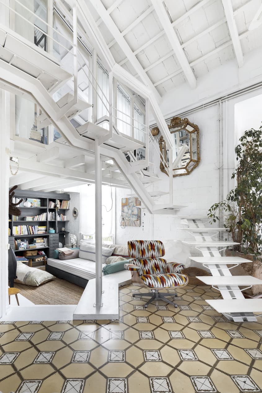 An AllWhite Converted Art Studio Makes a Charming Family Home